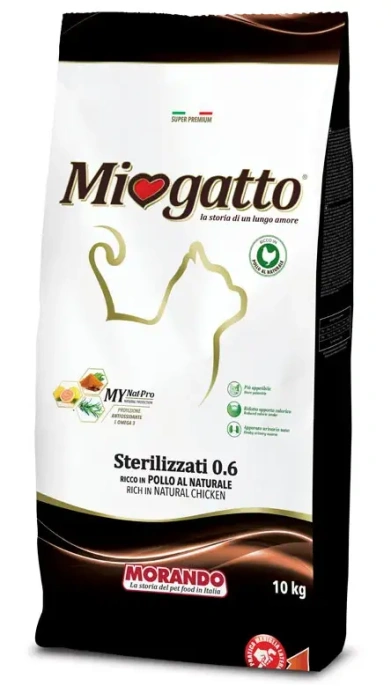 MioGatto Sterilizzati (Курица), 10 кг