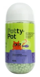 Potty-Pot Дезодорирующие гранулы Свежесть сада для кошек