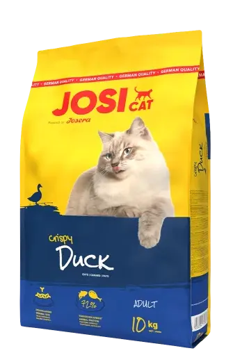 Корм JosiCat Crispy Adult (Утка) для кошек, 10 кг