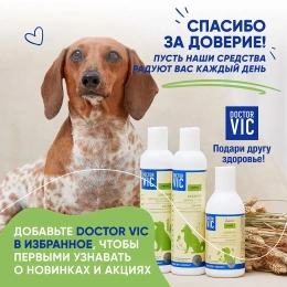 Шампунь Doctor VIC для собак всех пород Овес и пшеница