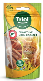 Triol PT33 Мини-сосиски из лосося для кошек