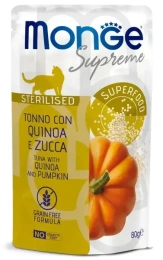 Monge Supreme Sterilized Cat Пауч из тунца с киноа и тыквой для кошек