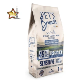 Pet's Brunch Adult Super Mini Breeds Sensitive (Индейка и картофель)
