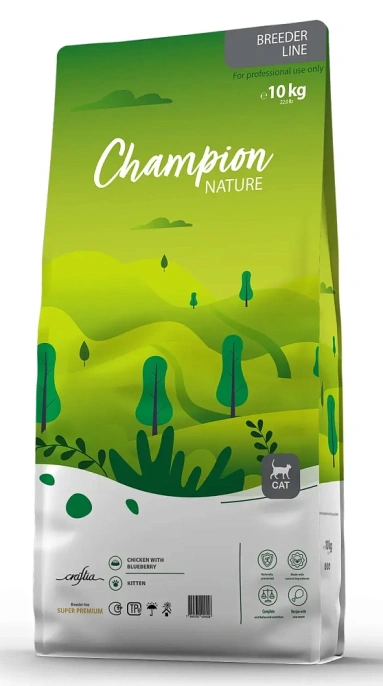 Craftia Champion Nature Super Kitten (Курица с черникой), 10 кг