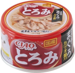 INABA CIAO Toromi Куриное филе с тунцом Магуро и кацуобуси для кошек