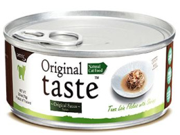 Original Tasty хлопья из филе тунца с целой креветкой в соусе для кошек