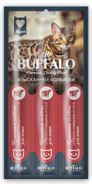 Mr. Buffalo Колбаски с мясом говядины и утки для кошек