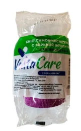 Valta Care Premium бинт самофиксирующийся c горьким вкусом, фиолетовый