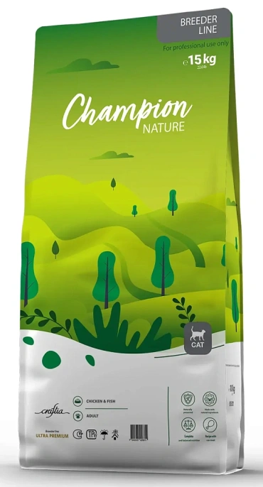 Craftia Champion Nature Ultra Adult Cat (Курица, рыба), 15 кг