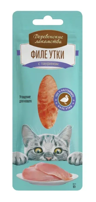 Деревенские лакомства (Филе утки нежное) для кошек