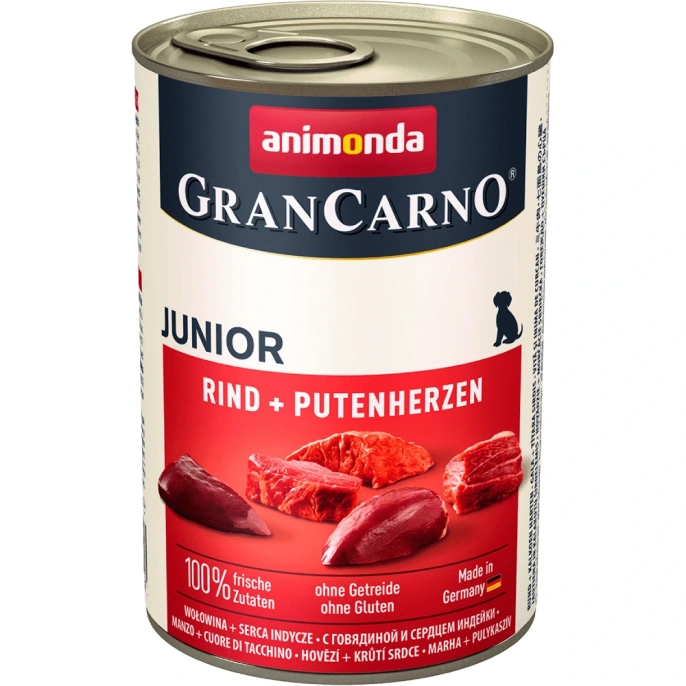Gran Carno Junior (Говядина, сердце индейки) для собак