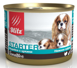 BLITZ Sensitive Starter (Индейка, цукини) для собак