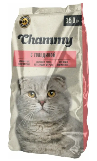 Chammy для взрослых кошек (Говядина), 350 г