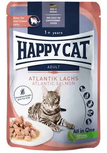 Happy Cat Culinary Кусочки в соусе (Атлантический лосось) для кошек