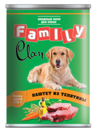 Clan Family Паштет из телятины для собак