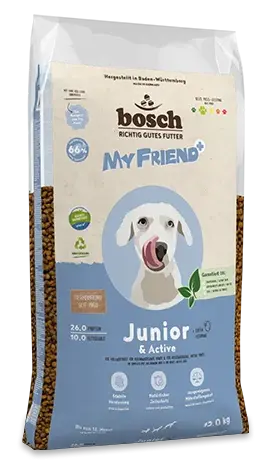 Корм Bosch My Friend+ Junior & Active Dog для собак, 12 кг