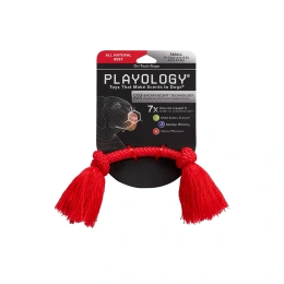 Playology Жевательный канат DRI-TECH ROPE с ароматом говядины, красный для собак
