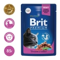 Brit Premium Cat Pouches (Курица, индейка) для кошек