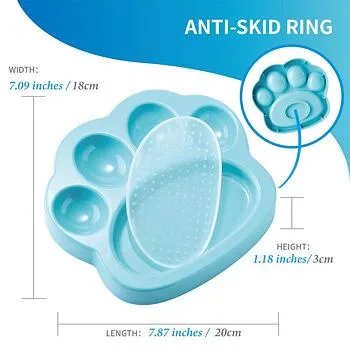 PetDreamHouse Миска для медленного кормления PAW 2в1 Mini для собак для кошек