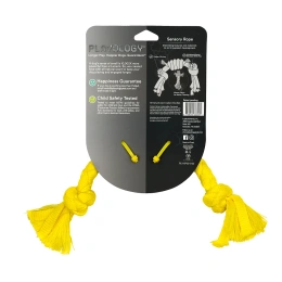 Playology Cенсорный канат PUPPY SENSORY ROPE для щенков с ароматом курицы, желтый