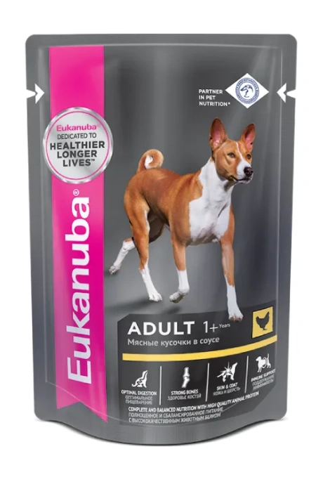 Eukanuba Adult All Breed (Курица в соусе) для собак