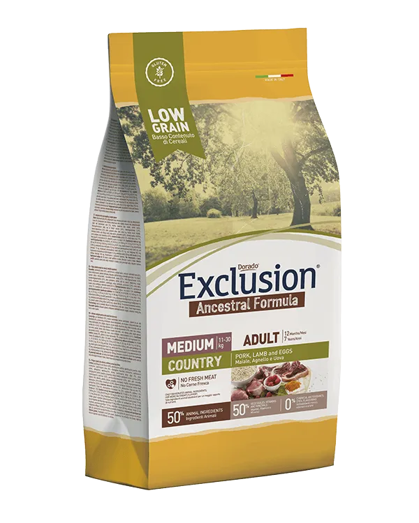 Exclusion Country Adult Medium (Поросенок, ягненок, яйца)
