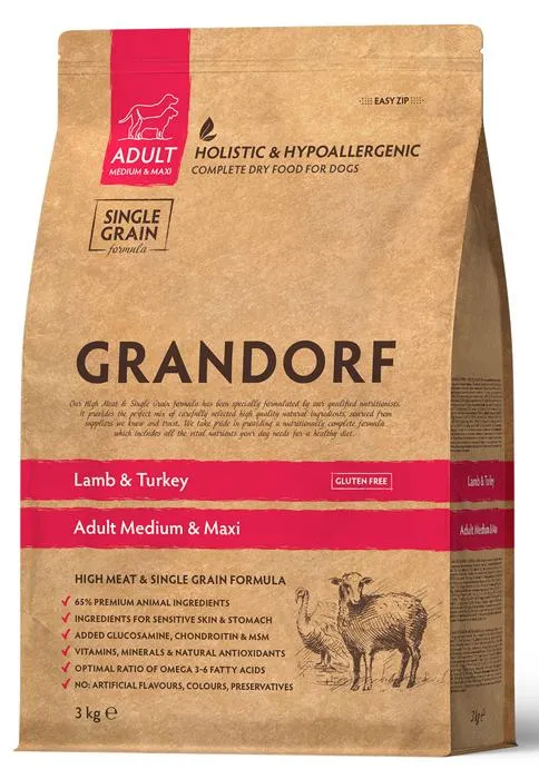 Grandorf Adult Medium & Maxi (Ягненок, индейка)