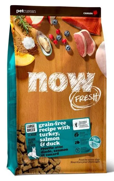 NOW! Fresh GF Senior Large Breed "Контроль веса" (Индейка, лосось, утка)