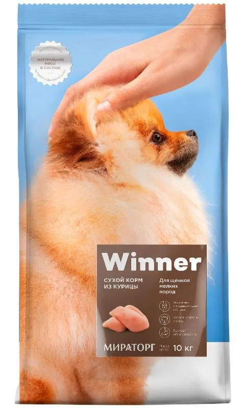 Мираторг Winner для щенков мелких пород (Курица)