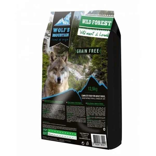 Корм Wolf’s Mountain Wild Forest (Ягненок, дичь)