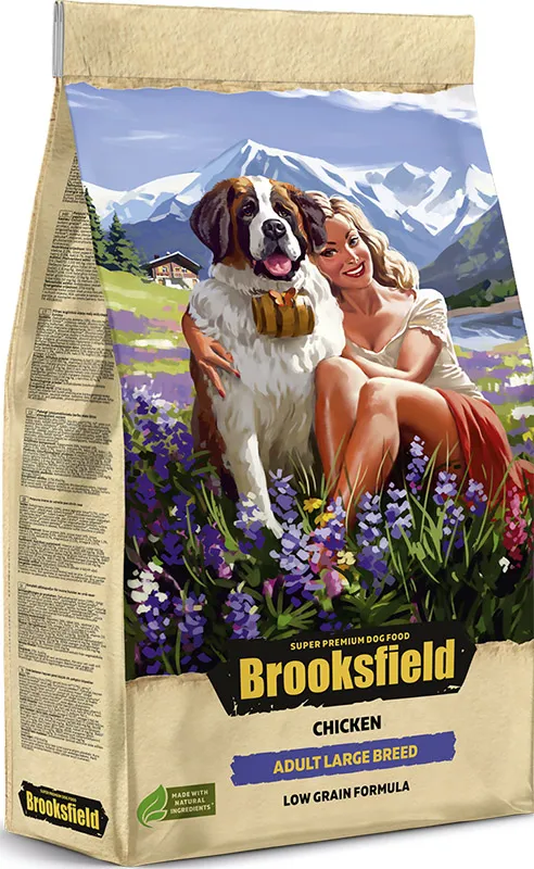 Brooksfield Low Grain Adult Dog Large Breed (Курица, рис)