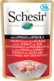 Schesir Chicken Seabass (Цыпленок, окунь) 50гр для кошек
