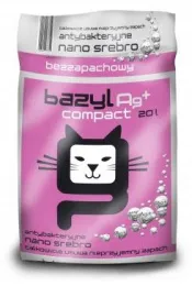 Наполнитель Bazyl Ag+ Компакт (без запаха) для кошек