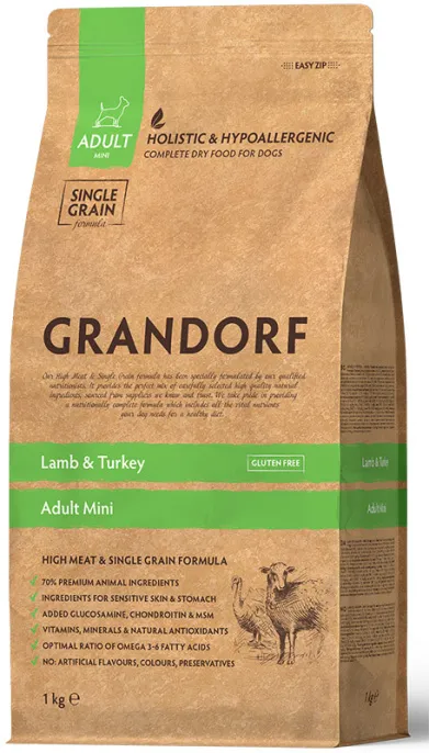 Grandorf Adult Mini (Ягненок, индейка), 1 кг
