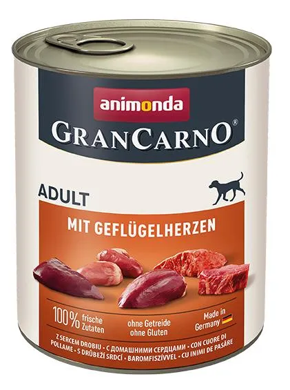 Gran Carno Adult (Сердце домашней птицы) для собак