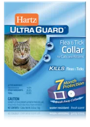 Hartz UltraGuard ошейник от блох и клещей, с застежкой, 27 см для кошек