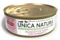 Unica Natura UNICO INDOOR Филе тунца с креветками для кошек