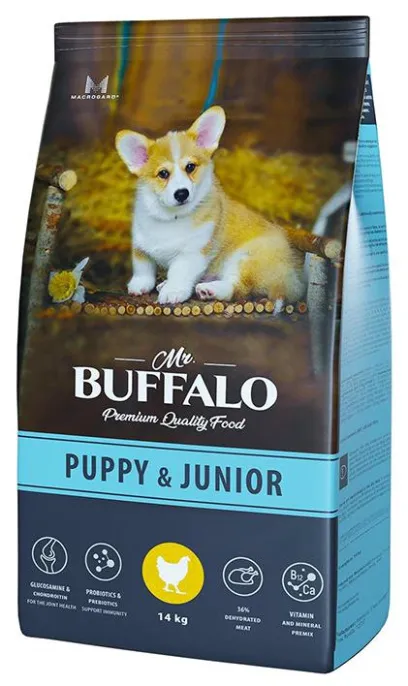 Mr. Buffalo Puppy & Junior (Курица), 14 кг