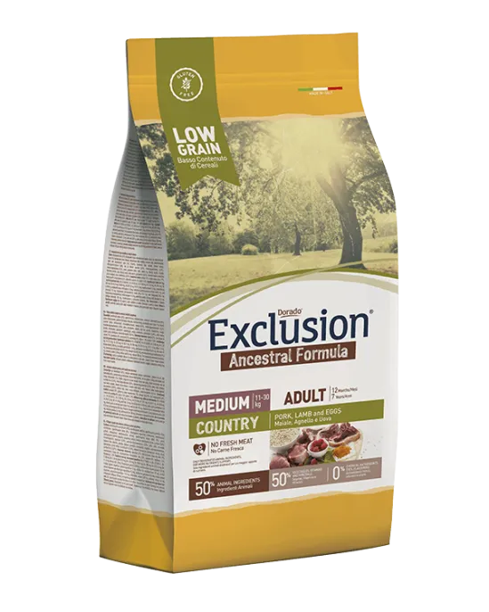 Exclusion Country Adult Medium (Поросенок, ягненок, яйца)