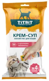 ТИТБИТ Крем-суп для кошек с кусочками телятины