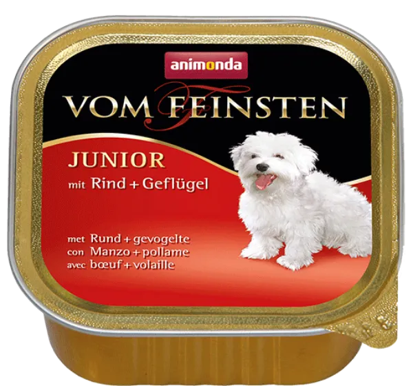 Vom Feinsten Junior (Говядина, дом. птица) для собак