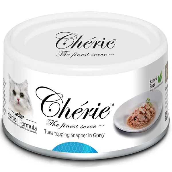 Cherie Hairball (Тунец, луциан в соусе) для кошек