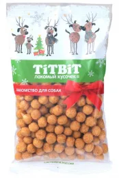 ТИТБИТ Шарики с сыром для собак (Новогодняя коллекция)