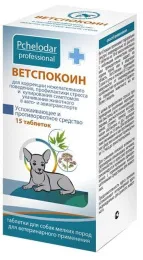Pchelodar Ветспокоин Таблетки д/мелких собак, 15 таб.