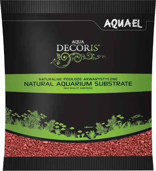 Aquael Грунт Aqua Decoris (красный), 2-3 мм