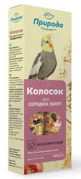 Природа Колосок Мультифрукт для средних попугаев