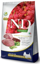 Farmina N&D Quinoa Adult Mini Weight Management (Ягненок, киноа, брокколи, спаржа)