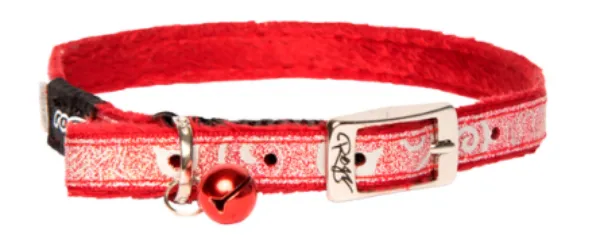 Rogz Ошейник "Sparklecat Dark Red" для кошек