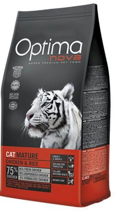 Корм Optima Nova Cat Mature (Курица и рис) для кошек