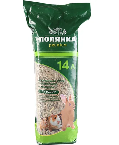 Полянка Premium Сено луговое для грызунов